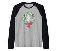 Yo Gabba Gabba! The Holidays Are Awesome Wreath Camiseta Manga Raglan
