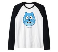 Yo Gabba Gabba! Toodee Blue Character Big Face Camiseta Manga Raglan