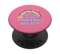 YO Hago con Aliento DE LA MAÑANA Divertido PopSockets PopGrip Adhesivo