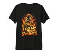 Yo Hago mis propias Acrobacias Bicicleta de montaña Camiseta Premium