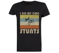 Yo Hago Mis Propias Acrobacias Camiseta Mujer Negro Women's T-shirt Black