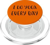 Yo Hago Yoga Todos los días Funny Idea White Lie Party PopSockets PopGrip para MagSafe