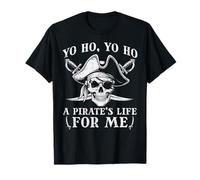 Yo Ho Yo Ho A Pirates Life Skull Crossbones Hombres Mujeres Niños Camiseta
