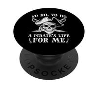 Yo Ho Yo Ho A Pirates Life Skull Crossbones Hombres Mujeres Niños PopSockets PopGrip Adhesivo