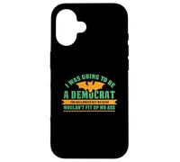 Yo iba a ser un demócrata para Halloween Divertido político Carcasa para iPhone 16