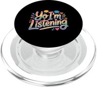 Yo I'm Listening Energía del oyente atento |- PopSockets PopGrip para MagSafe