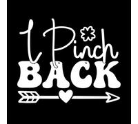 yo le devuelvo el pellizco Calcomanías de pared 65.6x80cm Fácil instalación Blanco