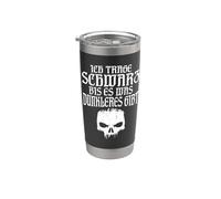Yo llevo negro hasta que haya algo más oscuro. Vaso térmico de acero inoxidable de doble pared