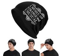 Yo Misma Soy extraña y Poco común. Skullies Sombreros Sombreros Cálidos Otoño Invierno Gorra de Exterior Tejida Gorras de Topo para Hombres, Mujeres Adultos