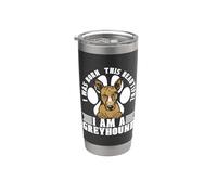Yo Nací Este Greyhound Lovers Racing Dog Greyhound Racing Vaso térmico de acero inoxidable de doble pared