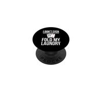 Yo ni Siquiera doblo mi Humor de póquer de lavandería PopSockets PopGrip Adhesivo