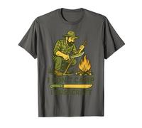 Yo no campamento I Bushcraft Prepper Supervivencia Camiseta
