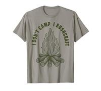 Yo no campamento I Bushcraft Prepper Supervivencia Camiseta