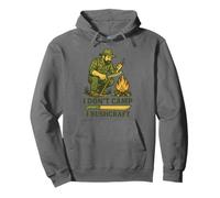 Yo no campamento I Bushcraft Prepper Supervivencia Sudadera con Capucha