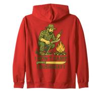 Yo no campamento I Bushcraft Prepper Supervivencia Sudadera con Capucha