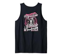 Yo no conduzco mi Propia Bicicleta, Pero sí Montar mi Propio Motorista Camiseta sin Mangas