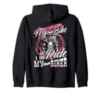 Yo no conduzco mi Propia Bicicleta, Pero sí Montar mi Propio Motorista Sudadera con Capucha