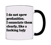 Yo No Digo Groserías, Las Pronuncio Como Una Maldita Dama. Mug Con Asa Taza De Café Chic Taza Para Bebidas Frías Y Calientes Leche Espresso 330Ml