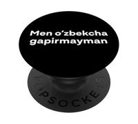 Yo no Hablo uzbeko. Palabra Divertida en uzbeko PopSockets PopGrip Adhesivo