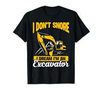 Yo no Ronco Sueño Operador de Excavadora Divertido Camiseta