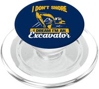 Yo no Ronco Sueño Operador de Excavadora Divertido PopSockets PopGrip para MagSafe