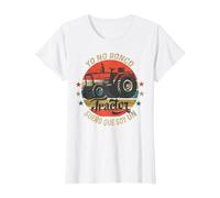 Yo No Ronco Sueño Que Soy Un Tractor Vintage Grangeros Camiseta, Mujer, Blanco, XXL