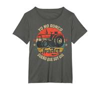 Yo No Ronco Sueño Que Soy Un Tractor Vintage Grangeros Camiseta, Mujer Tallas Grandes, Asfalto, 1XL Grande