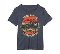 Yo No Ronco Sueño Que Soy Un Tractor Vintage Grangeros Camiseta, Mujer Tallas Grandes, Azul Jaspeado, 6XL Grande