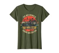 Yo No Ronco Sueño Que Soy Un Tractor Vintage Grangeros Camiseta, Mujer, Verde Oliva, XXL