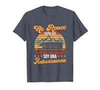 Yo No Ronco Sueño Que Soy Una Autocaravana Camper Camiseta, Hombre, Azul Jaspeado, 6XL