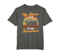 Yo No Ronco Sueño Que Soy Una Autocaravana Camper Camiseta, Hombre Tallas Grandes, Asfalto, 5X Alto