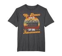 Yo No Ronco Sueño Que Soy Una Autocaravana Camper Camiseta, Hombre Tallas Grandes, Jaspeado Oscuro, 5X Alto