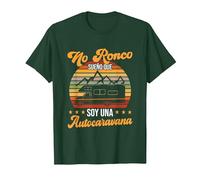 Yo No Ronco Sueño Que Soy Una Autocaravana Camper Camiseta, Hombre, Verde Bosque, L
