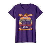 Yo No Ronco Sueño Que Soy Una Autocaravana Camper Camiseta, Mujer, Morado, L