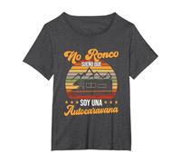Yo No Ronco Sueño Que Soy Una Autocaravana Camper Camiseta, Mujer Tallas Grandes, Jaspeado Oscuro, 5XL Grande