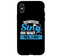 Yo no siempre canto, sí, hago cantante profesional Karaoke Carcasa para iPhone X/XS