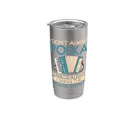 Yo no siempre Polka pero cuando derriba la casa Polka Vaso térmico de acero inoxidable de doble pared