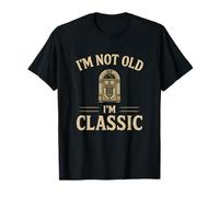 Yo no soy viejo soy clásico Jukebox divertido cumpleaños Camiseta