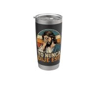 Yo Nunca Dije Eso Jesús Divertido Cristiano Español Cita Retro Vaso térmico de acero inoxidable de doble pared