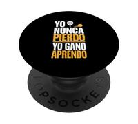 Yo Nunca Pierdo en Padel Siempre Gano Aprendiendo PopSockets PopGrip Adhesivo