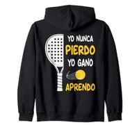 Yo Nunca Pierdo yo Gano o Aprendo Escrita Padel Divertida Sudadera con Capucha