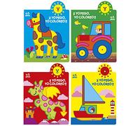 Yo pego, yo coloreo 4-5 años, paquete de 4