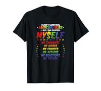 Yo Puedo controlarme a mí Mismo Cita Motivacional Desarrollo Personal Camiseta
