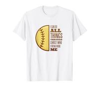 Yo Puedo Hacer Todas Las Cosas Softbol Camiseta