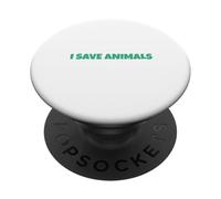Yo Salvo a los Animales PopSockets PopGrip Adhesivo