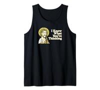 Yo sé lo que estás pensando Cita divertida Jesús Meme Christian Camiseta sin Mangas
