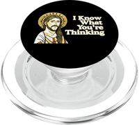 Yo sé lo que estás pensando Cita divertida Jesús Meme Christian PopSockets PopGrip para MagSafe