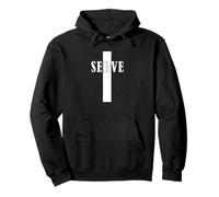 Yo sirvo a la fe Cristiana Cross Design Sudadera con Capucha