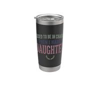 Yo solía estar a cargo y luego tuve una hija Funny Tee 2 Vaso térmico de acero inoxidable de doble pared