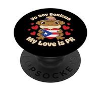 Yo Soy Boricua Mi Amor es PR Rana Coquí Puerto Rico PopSockets PopGrip Adhesivo